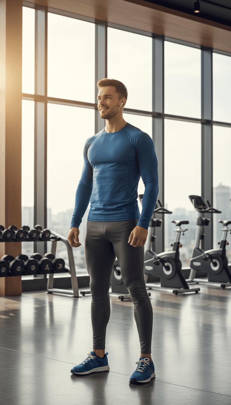 Personal trainer in home gym setting